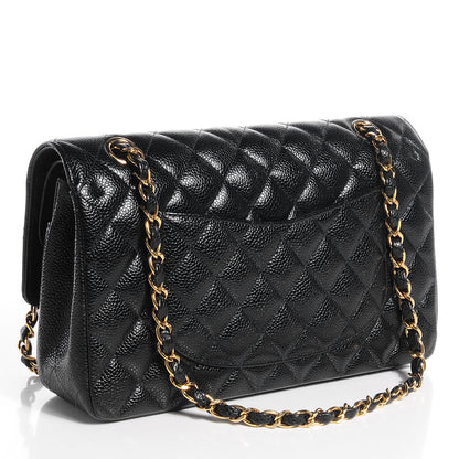 Chanel Caviar Quilted Medium Double Flap Black 3 of 8