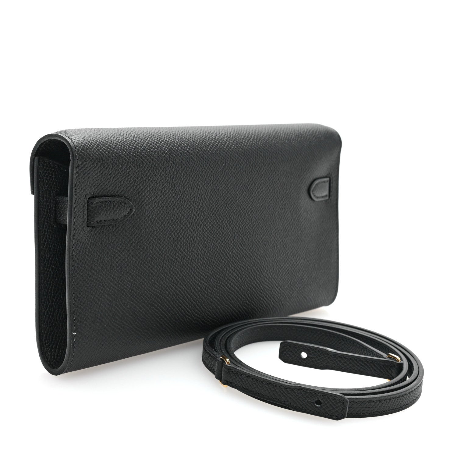 Hermes Epsom Kelly Wallet To Go Black 3 of 11
