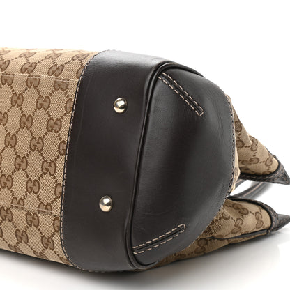 Gucci Monogram Web Medium Mayfair Tote Dark Brown 9 of 9