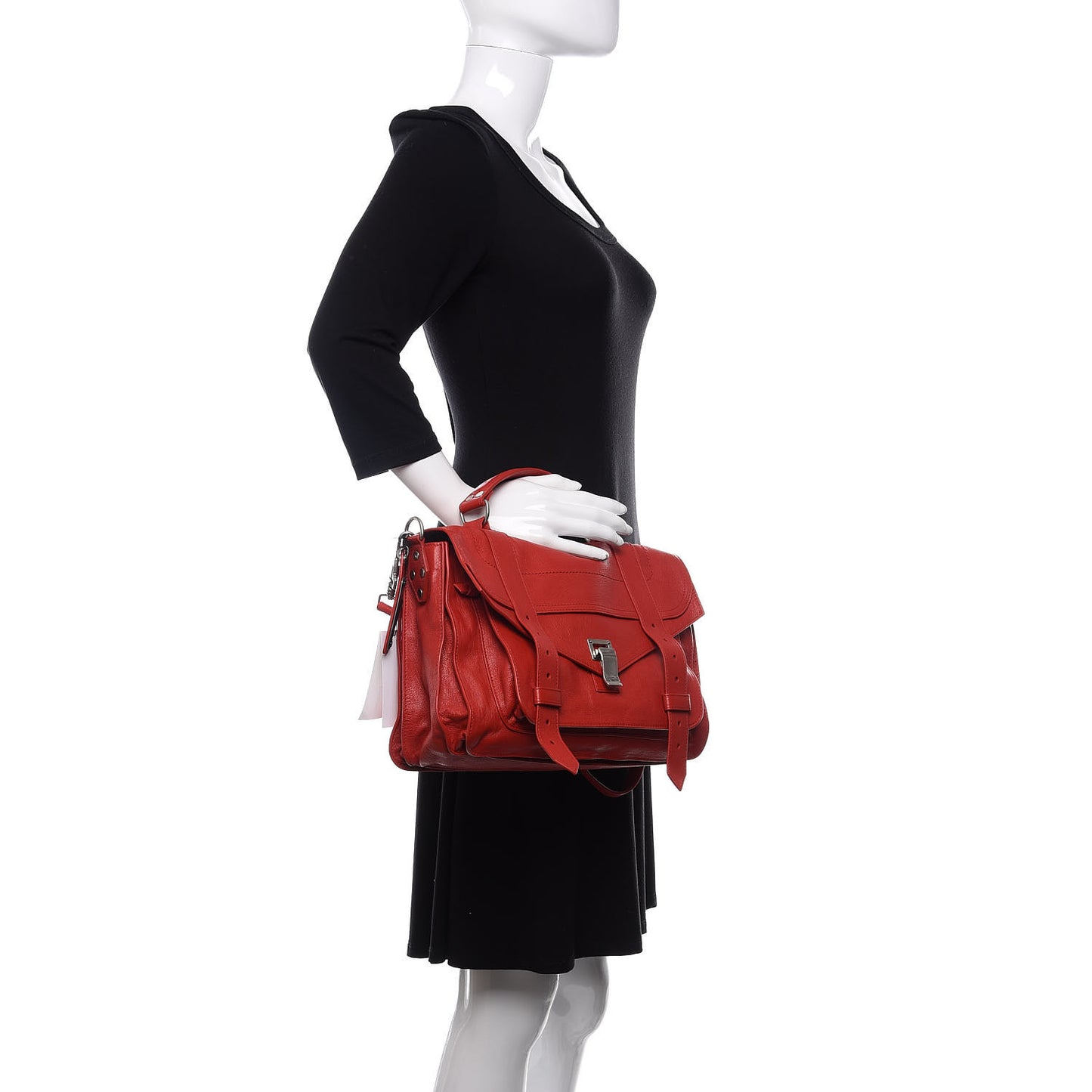 Lambskin Medium PS1 Satchel True Red