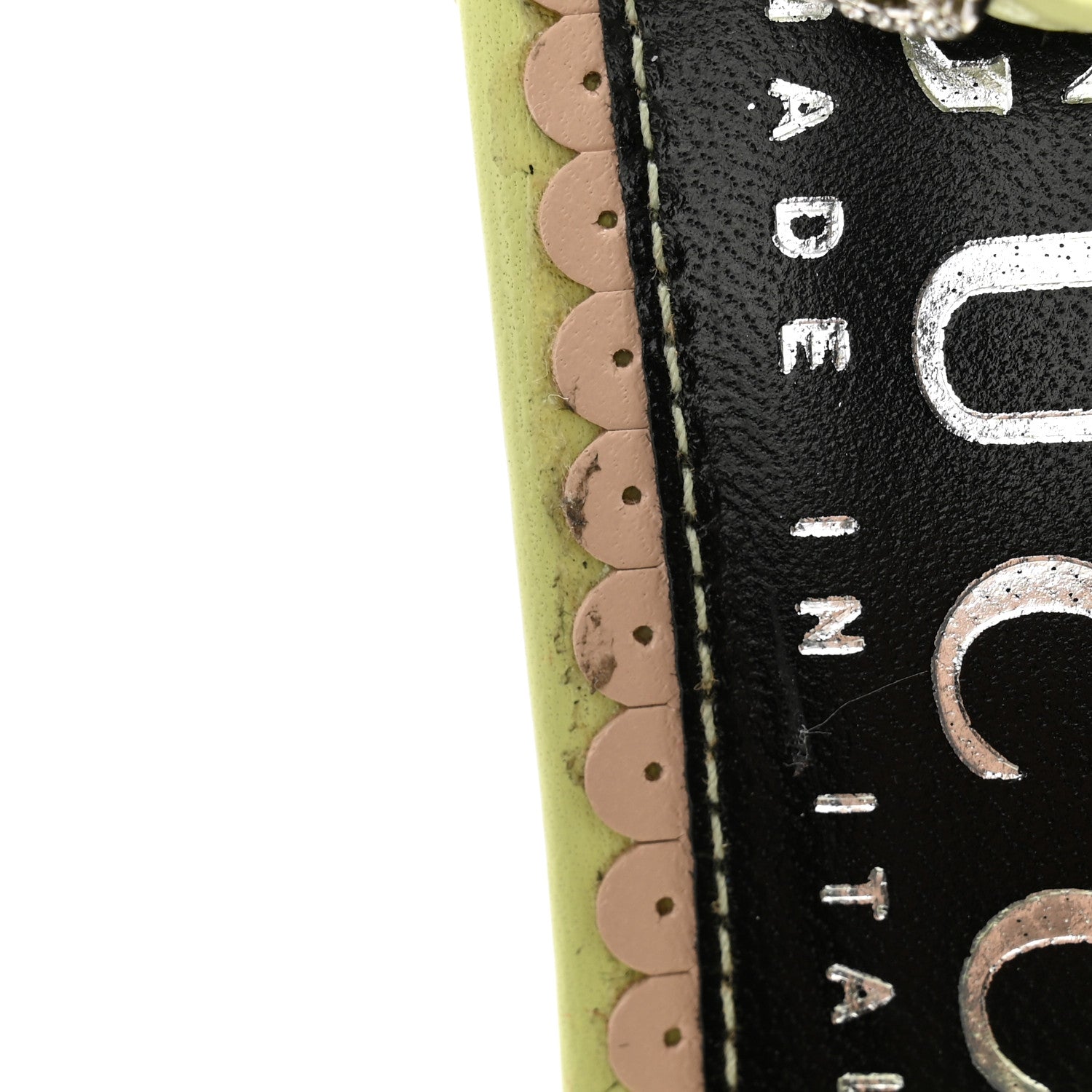 Gucci Nappa Charlotte GG Ankle Strap High Heel Sandals 36.5 Pistachio Green 8 of 11