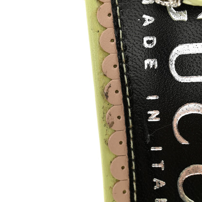 Gucci Nappa Charlotte GG Ankle Strap High Heel Sandals 36.5 Pistachio Green 8 of 11