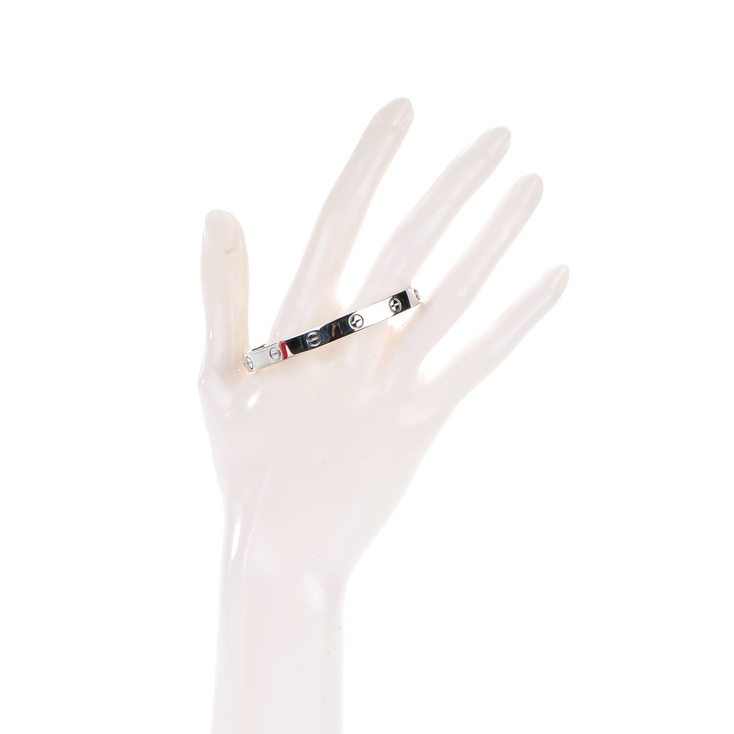 Cartier 18K White Gold LOVE Bracelet 20 2 of 5