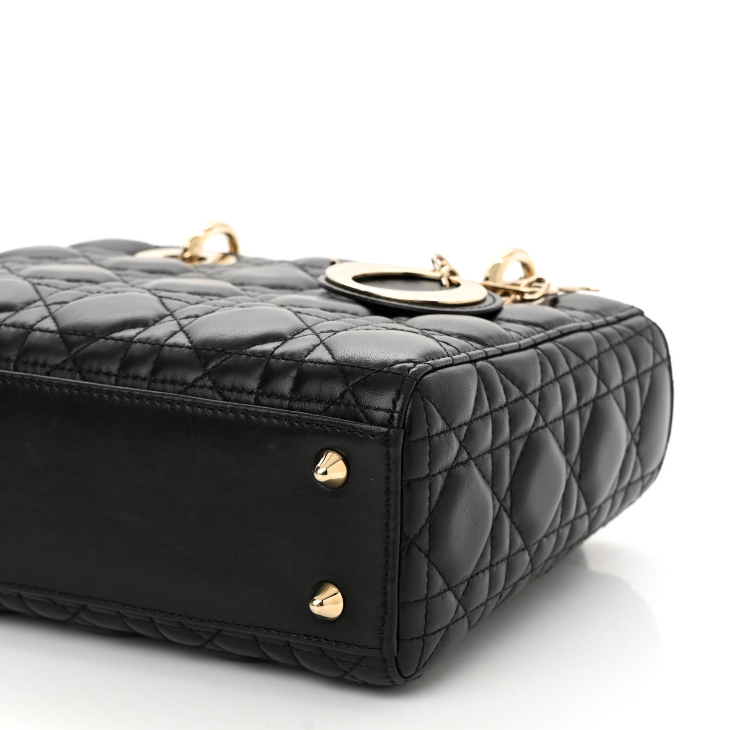 Christian Dior Lambskin Cannage Small Lucky Badges My Lady Dior Black 10 of 11