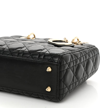 Christian Dior Lambskin Cannage Small Lucky Badges My Lady Dior Black 10 of 11