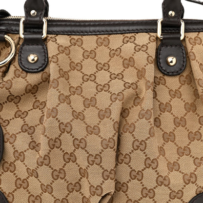 Gucci Monogram Medium Sukey Top Handle Dark Brown 8 of 11