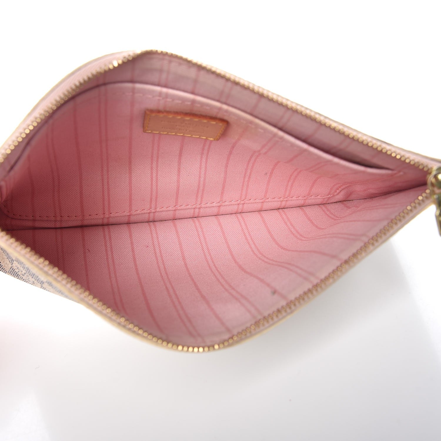 Louis Vuitton Damier Azur Neverfull MM GM Pochette Rose Ballerine 5 of 8