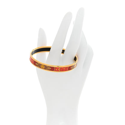 Hermes Enamel Printed Narrow Sun Moon Bracelet 65 2 of 4