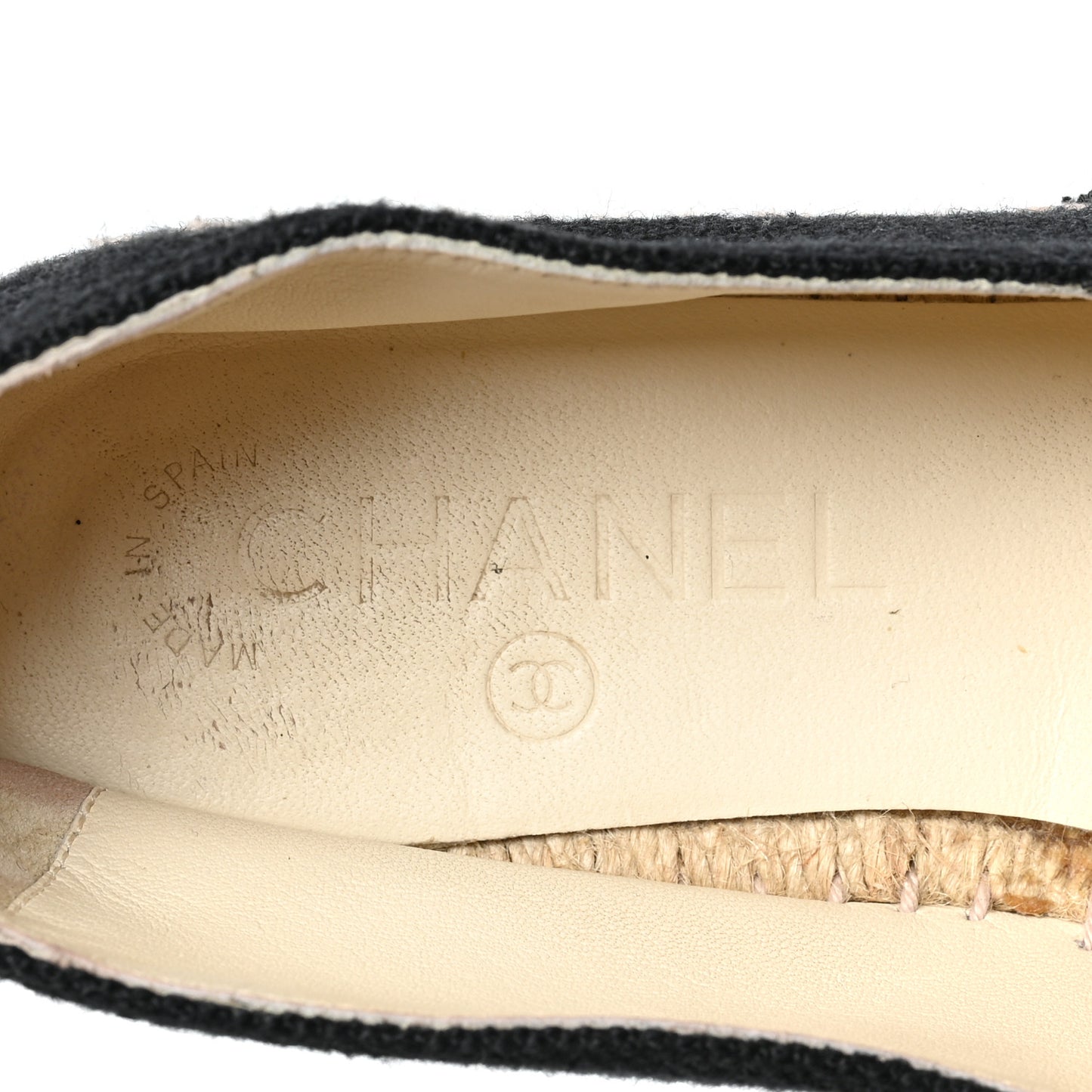 Linen CC Espadrilles 36 Black