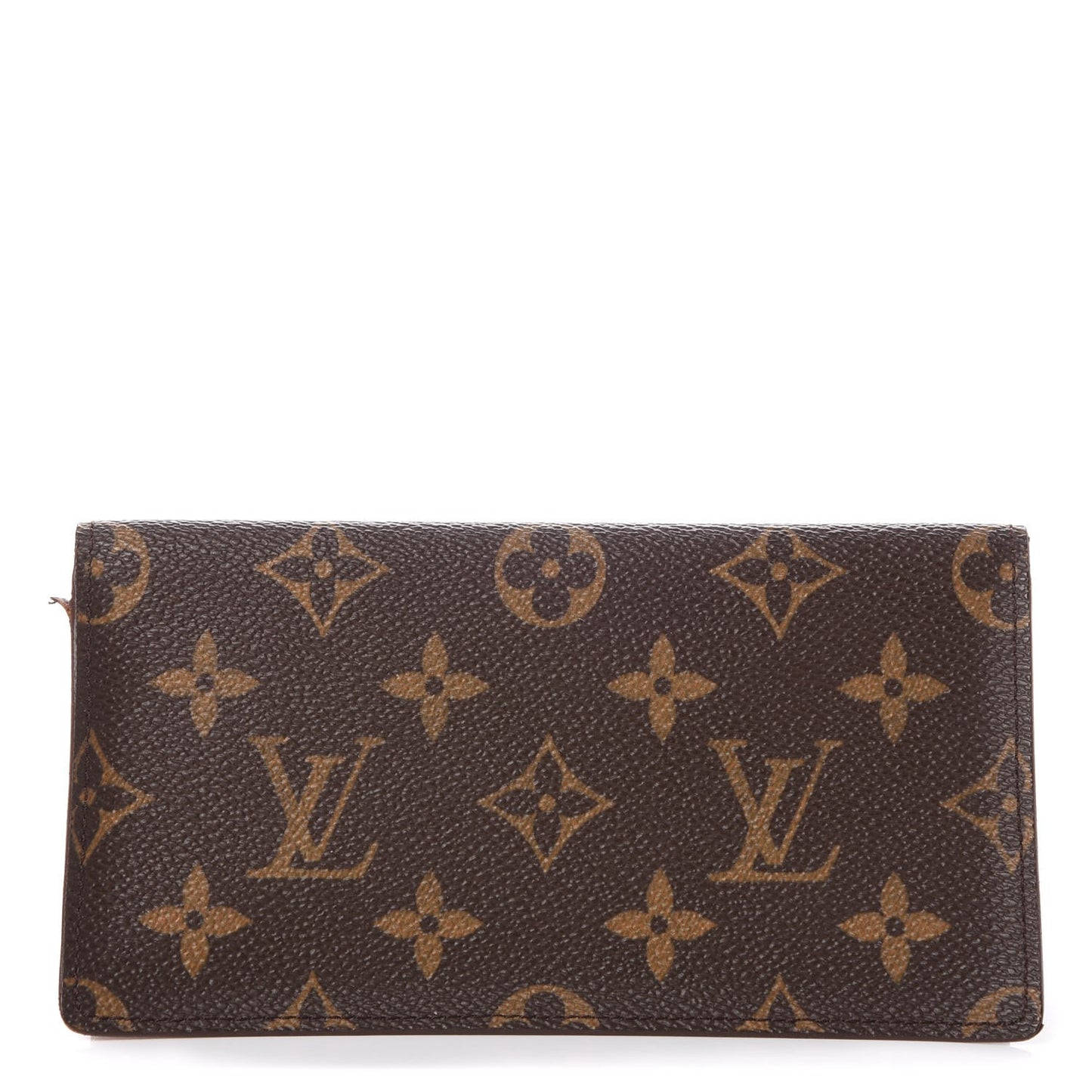Monogram Simple Checkbook Holder Wallet
