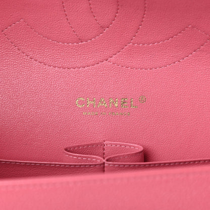 Chanel Caviar Quilted Jumbo Double Flap Dark Pink 6 of 10