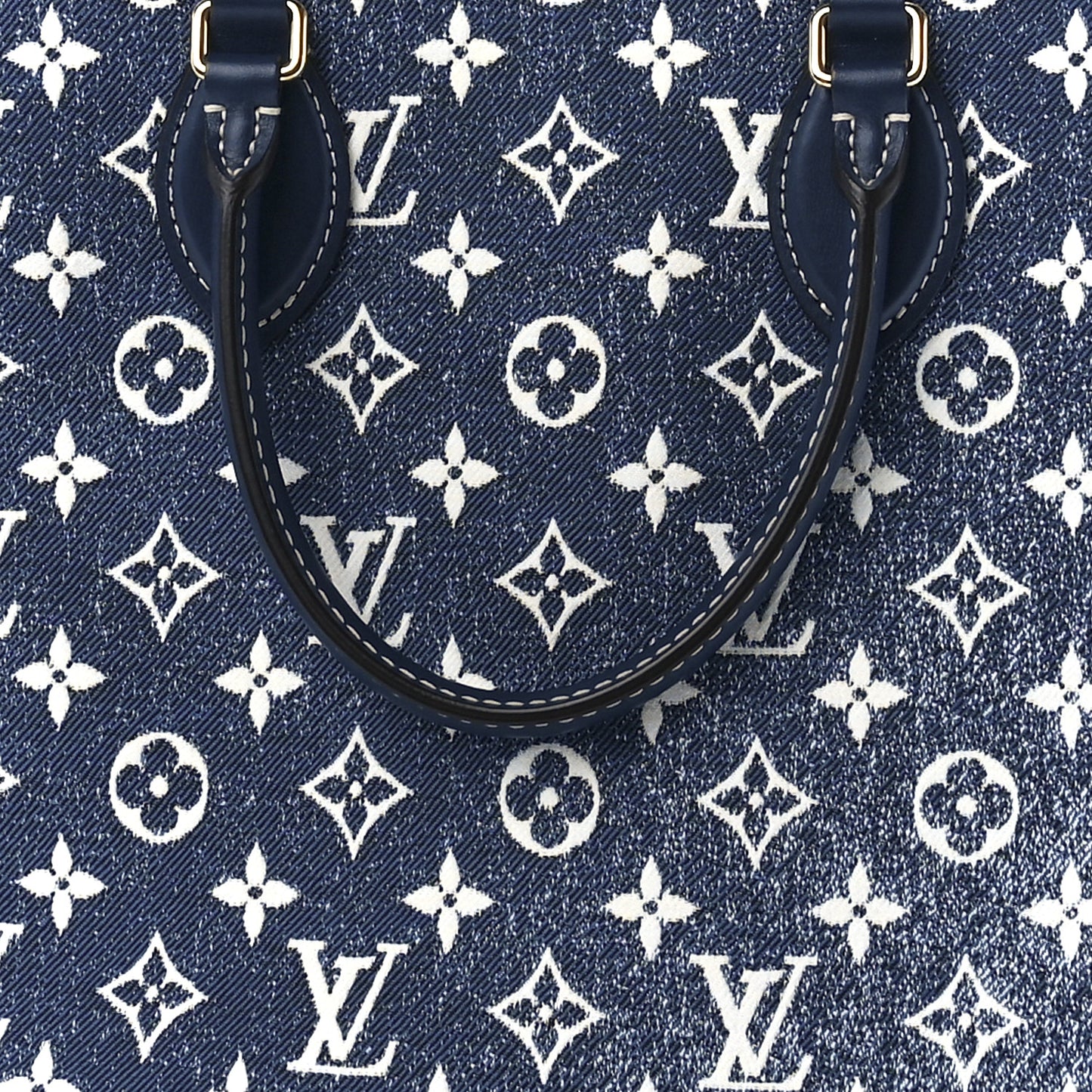 Monogram Jacquard Denim Onthego MM Bleu