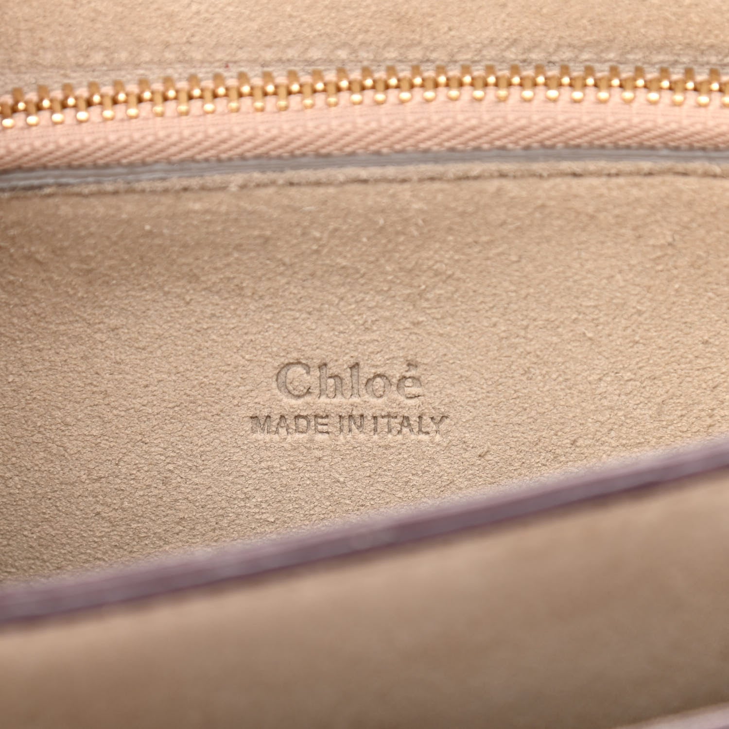 Chloe Calfskin Suede Medium Faye Shoulder Bag Plum Purple 6 of 12