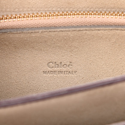 Chloe Calfskin Suede Medium Faye Shoulder Bag Plum Purple 6 of 12