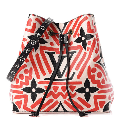 Louis Vuitton Monogram Giant Crafty NeoNoe MM Creme Rouge Black 1 of 11