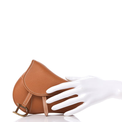 Christian Dior Calfskin Saddle Belt Bag Tan 2 of 10