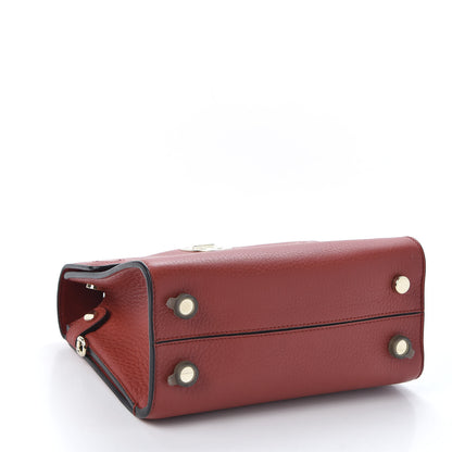 Christian Dior Grained Calfskin Mini Diorever Flap Ruby Red 2 of 7