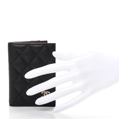 Chanel Caviar Quilted Card Holder Wallet Black 2 of 8