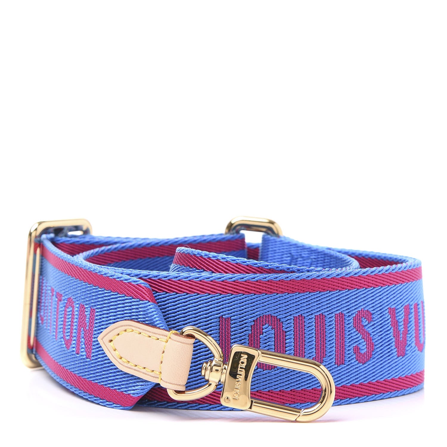 Louis Vuitton Nylon Bandouliere Shoulder Strap Blue Magenta 1 of 4