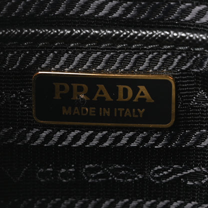 Prada Saffiano Lux Metal Belt Bag Black 6 of 9