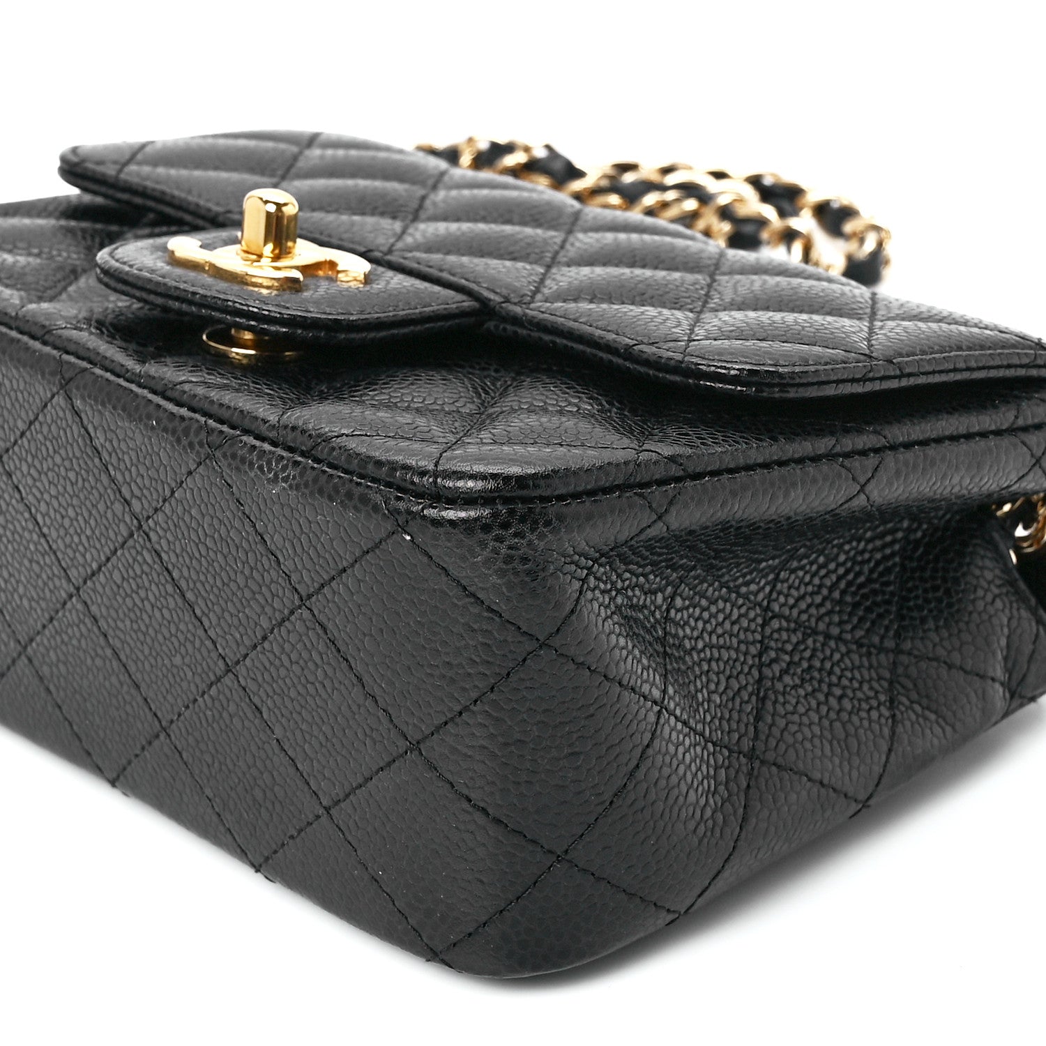 Chanel Caviar Quilted Mini Square Flap Black 12 of 13