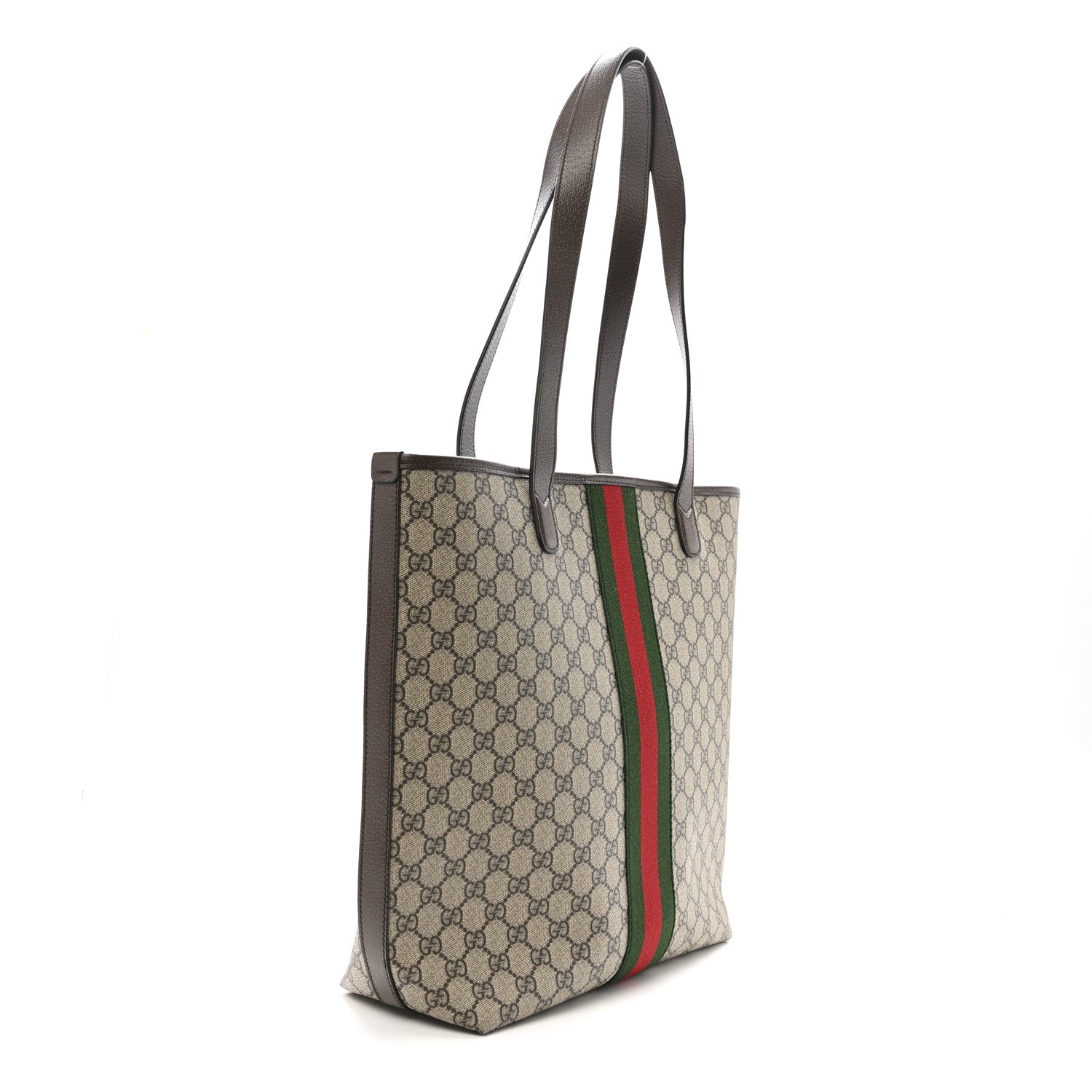 Gucci GG Supreme Monogram Medium Ophidia Tote Bag Brown 3 of 11