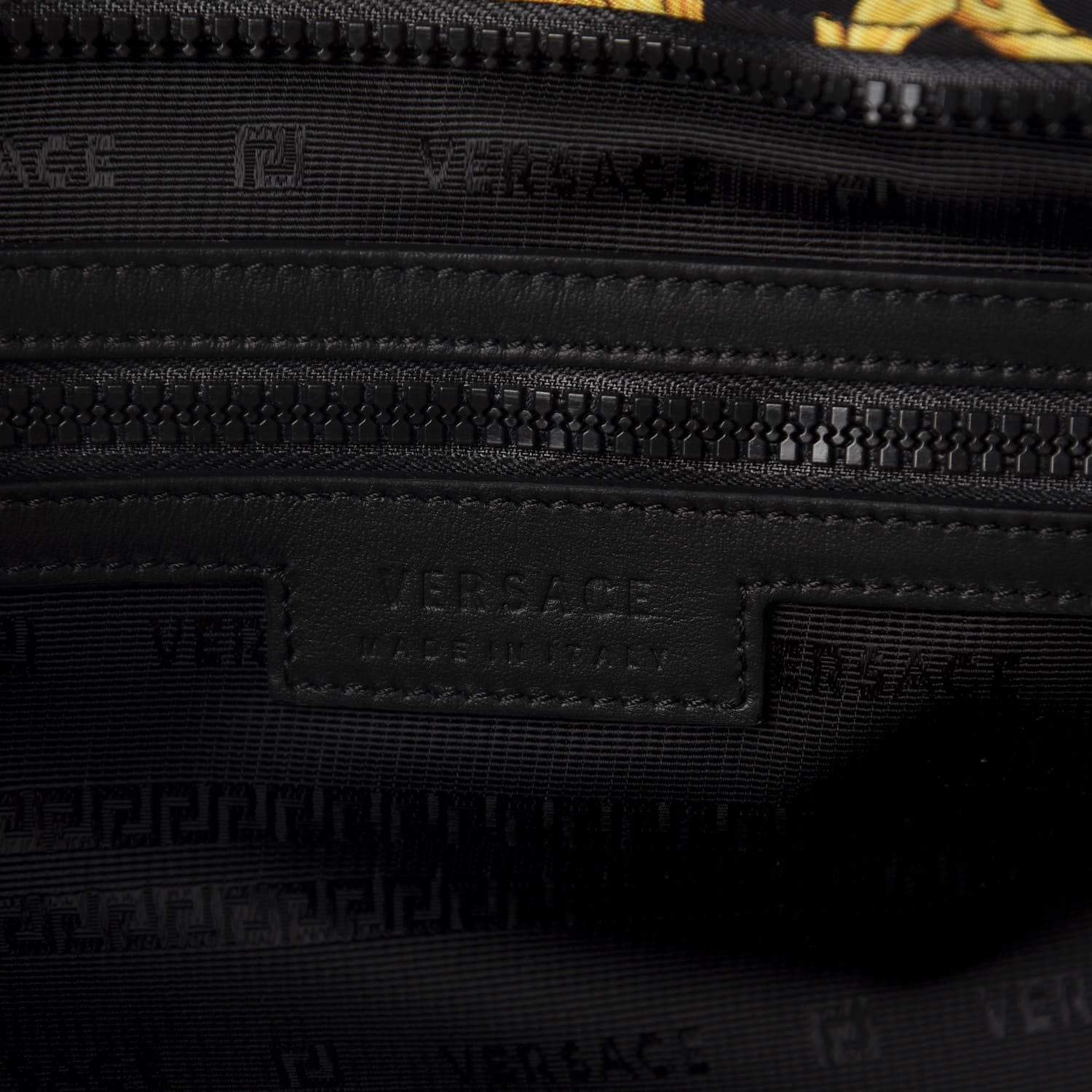 Versace Nylon Baroque Print Tote Black 8 of 9
