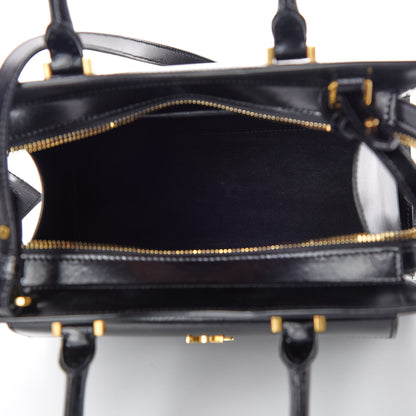 Saint Laurent Shiny Calfskin Small Uptown Tote Black 7 of 9