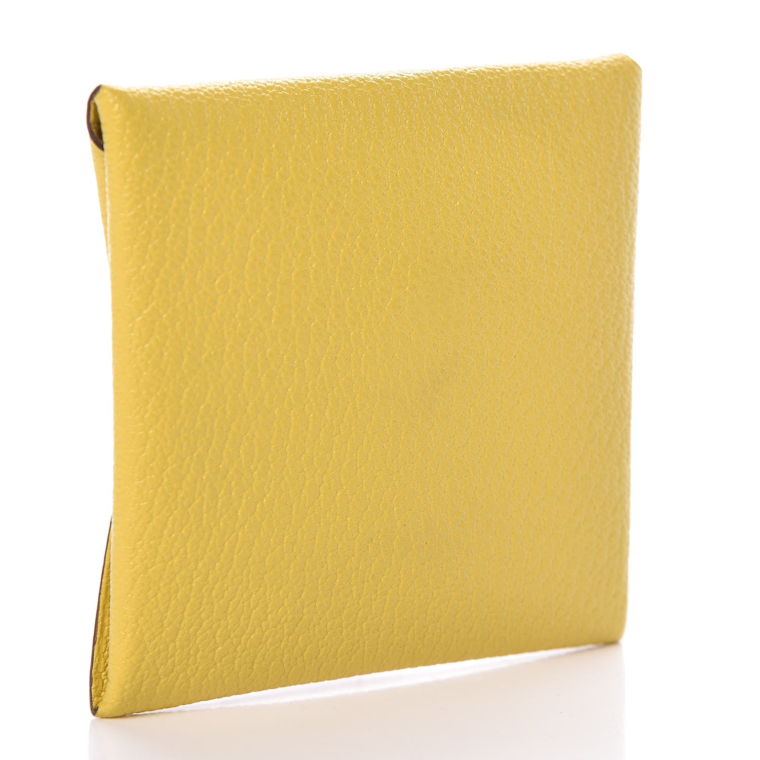 Hermes Chevre Mysore Bastia Coin Purse Jaune de Naples 3 of 7