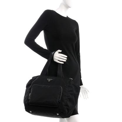 Prada Tessuto Nylon Saffiano Diaper Bag Nero Black 3 of 21