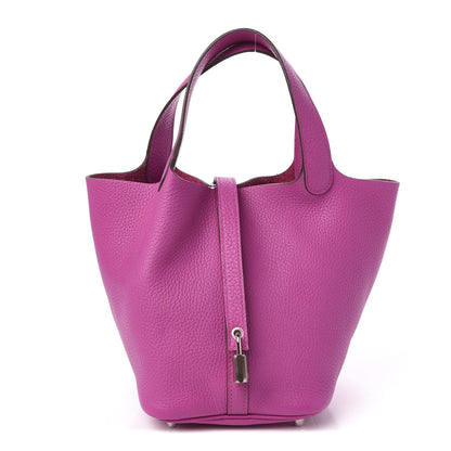 Hermes Taurillon Clemence Picotin Lock 18 PM Magnolia 1 of 10