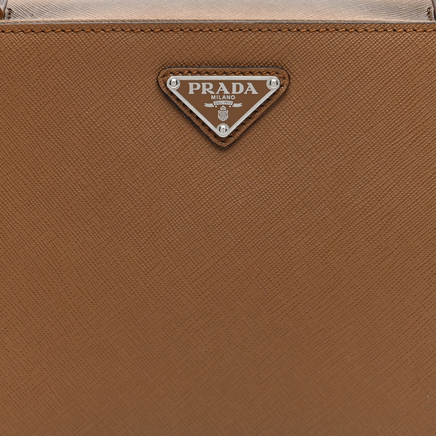Saffiano Travel Medium Brique Crossbody Bag Cannella