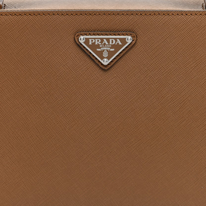 Prada Saffiano Travel Medium Brique Crossbody Bag Cannella 7 of 9