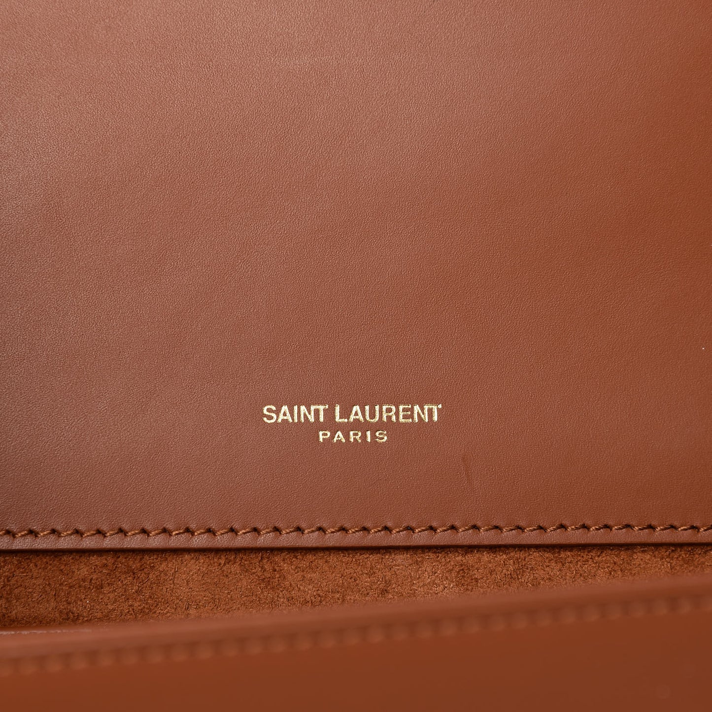 Smooth Calfskin Medium Classic Monogram Kate Tassel Satchel Fauve