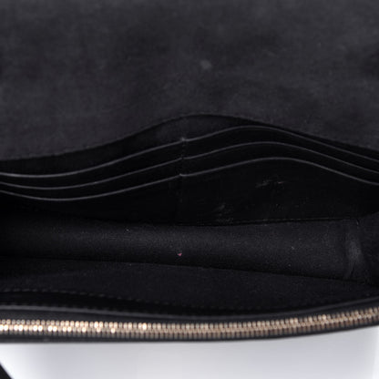 Fendi Vitello Flamingo Tube Wallet on Chain Black 5 of 11