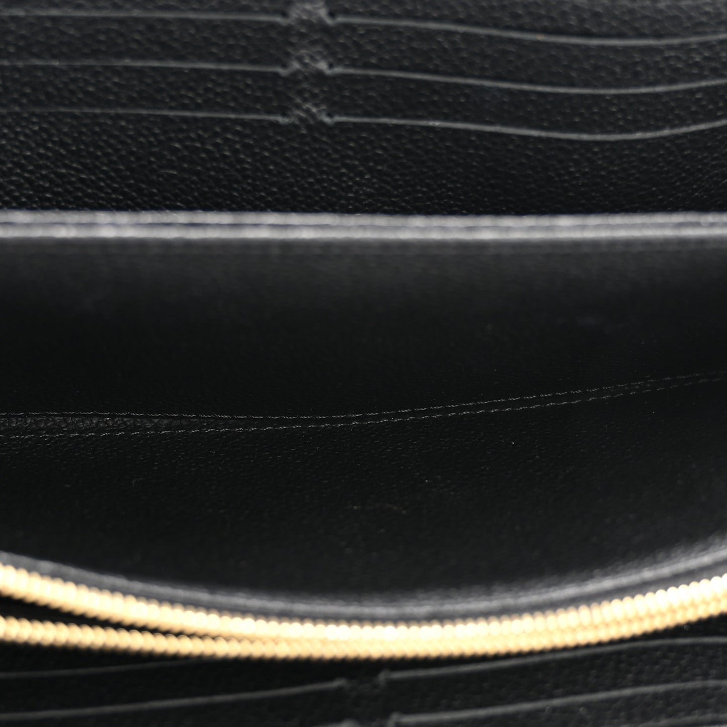 Empreinte Monogram Giant Zippy Wallet Black Beige