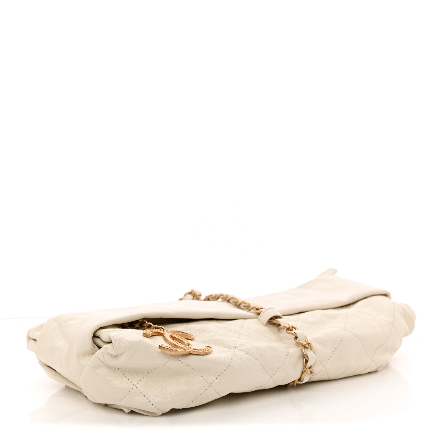 Chanel Calfskin Quilted Baluchon  White 3 of 8