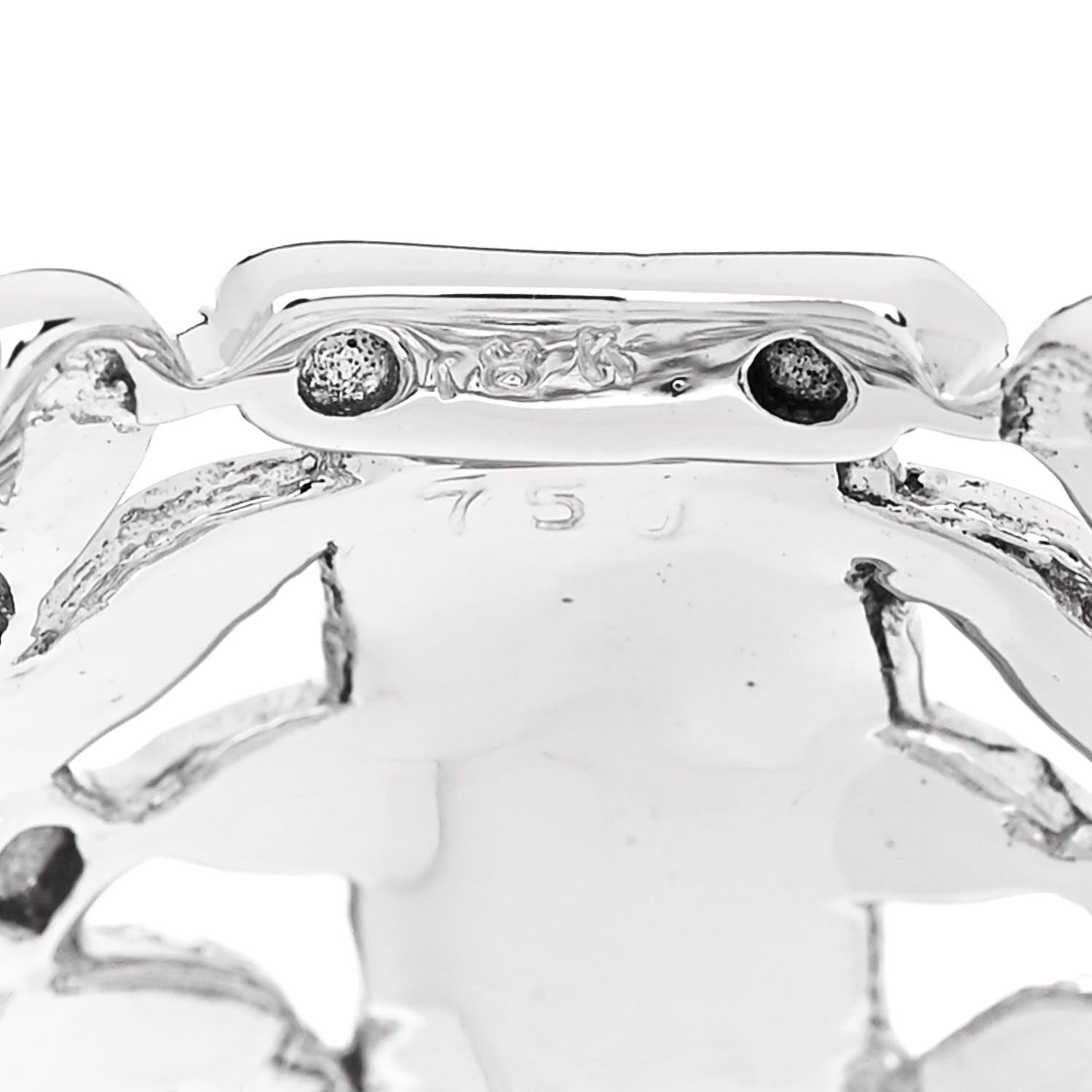 Parker & West by FASHIONPHILE 18K White Gold Diamond 1.23ctw Floral Ring  54 7 9 of 10