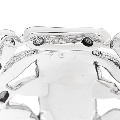 Parker & West by FASHIONPHILE 18K White Gold Diamond 1.23ctw Floral Ring  54 7 9 of 10