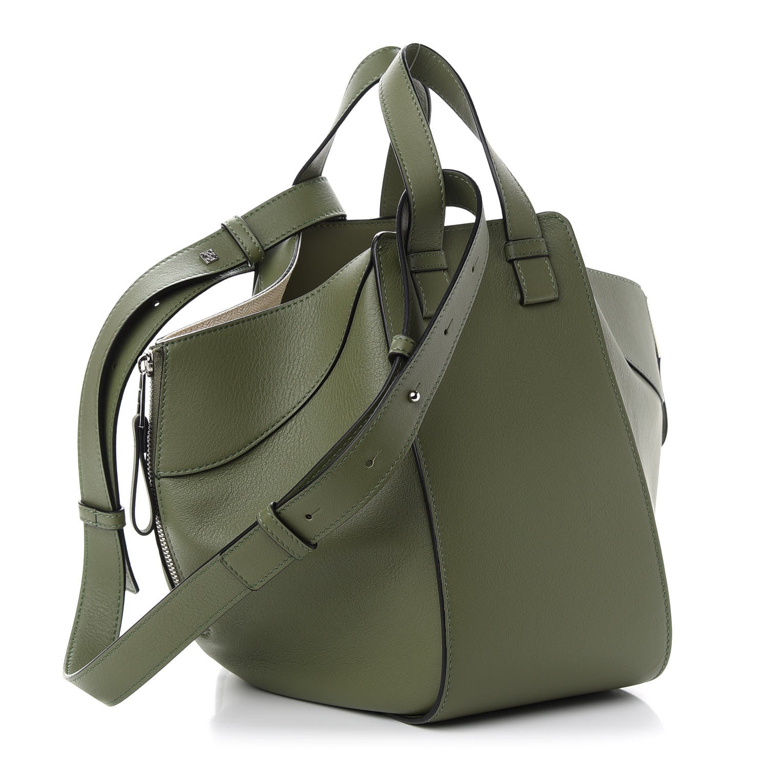 Loewe Calfskin Small Hammock Shoulder Bag Avocado 3 of 10
