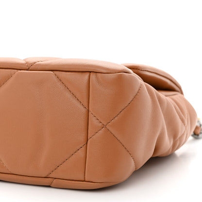 Chanel Lambskin Quilted Medium Chanel 19 Flap Brown 10 of 13