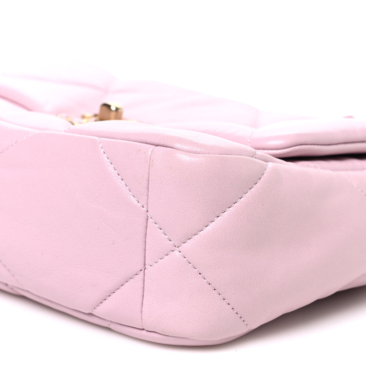 Lambskin Quilted Medium Chanel 19 Flap Light Pink