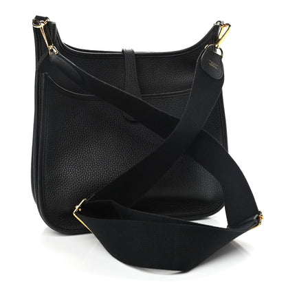 Hermes Taurillon Clemence Evelyne III PM Black 3 of 10
