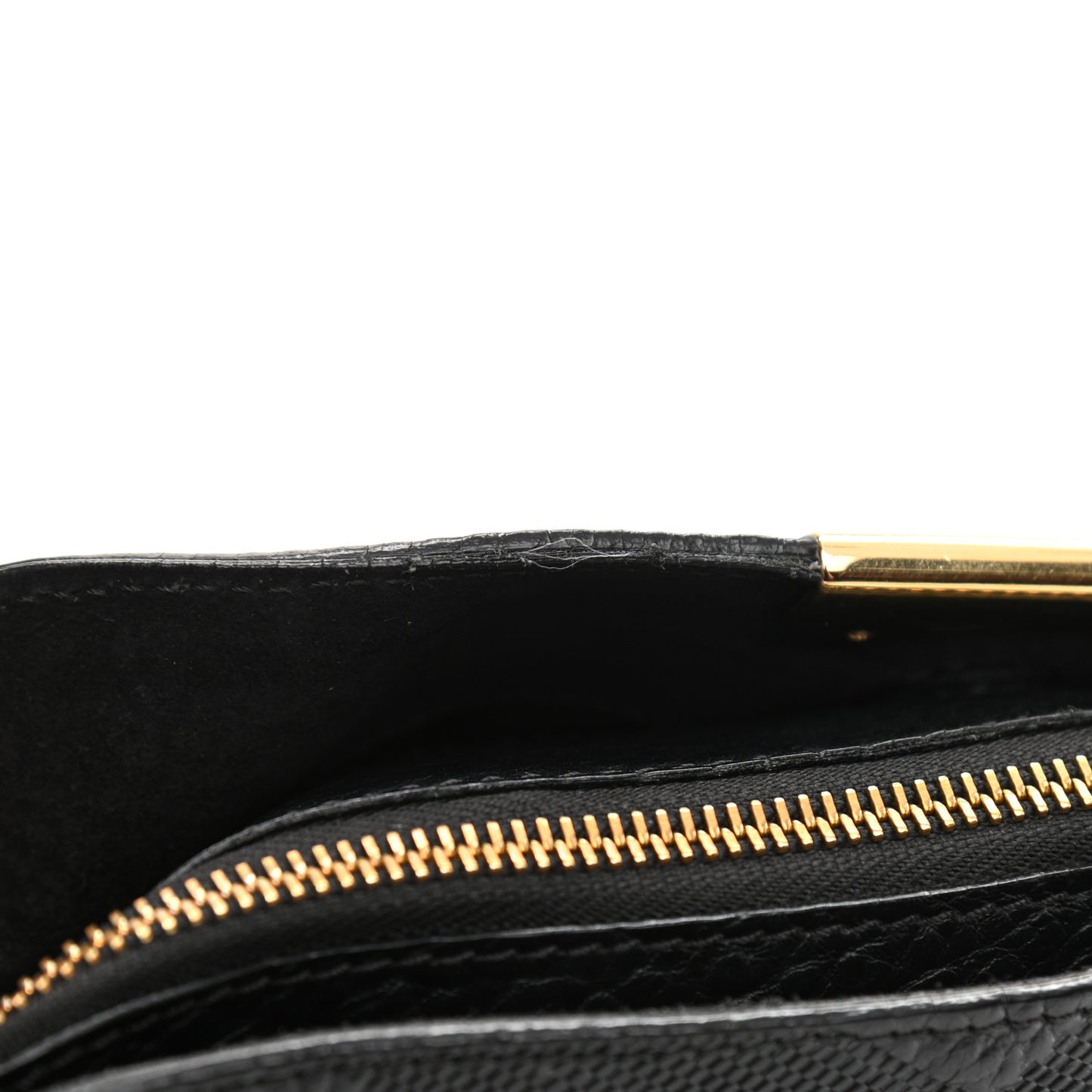 Signature Grain Calfskin Check Embossed Small Chichester Crossbody Clutch Bag Black