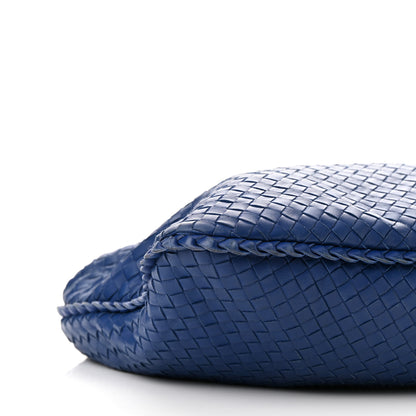 Bottega Veneta Nappa Intrecciato Large Veneta Hobo Baltic Blue 7 of 11
