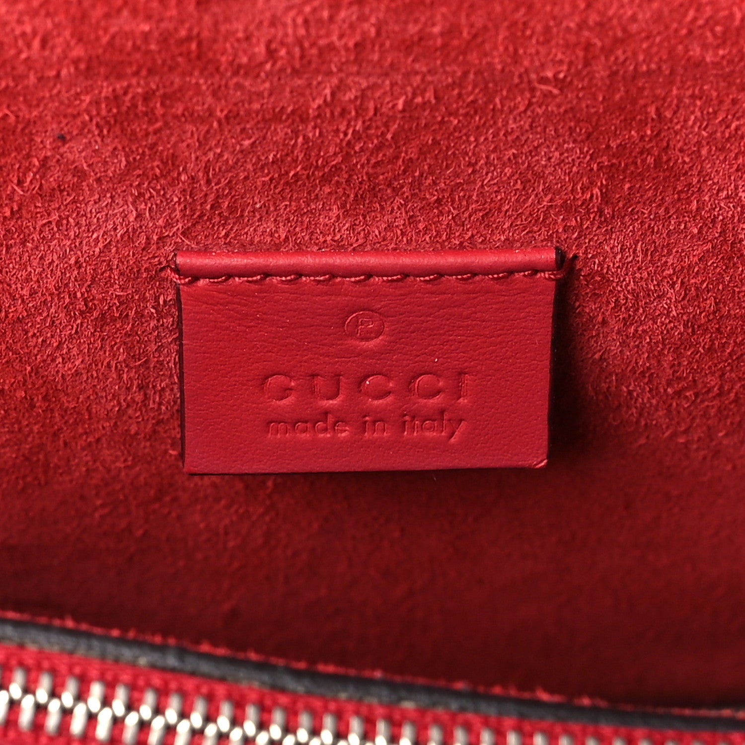 Gucci GG Supreme Monogram Suede Small Dionysus Shoulder Bag Beige Ebony Vulcanic Red 6 of 9
