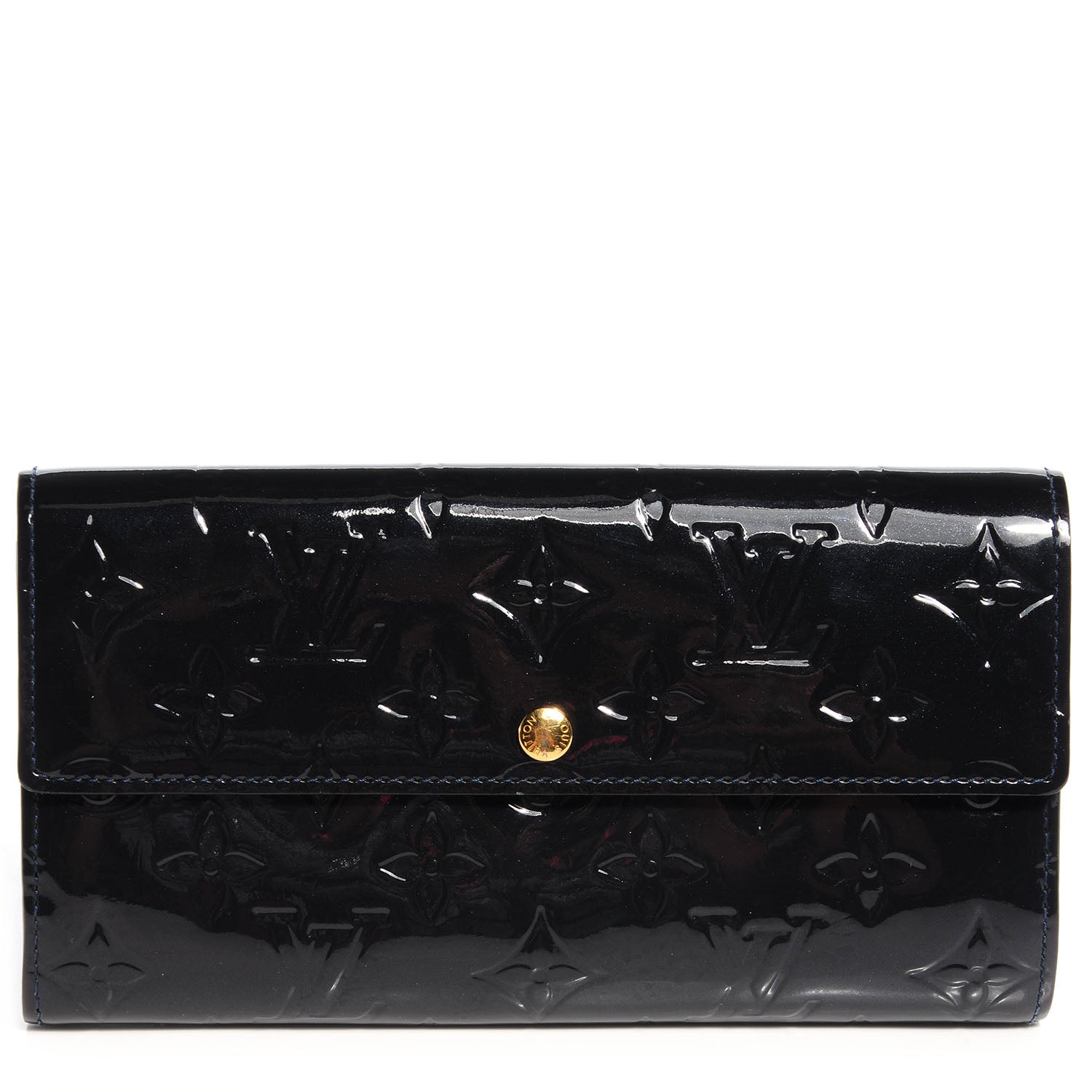 Louis Vuitton Vernis Sarah Wallet Blue Infini 1 of 8