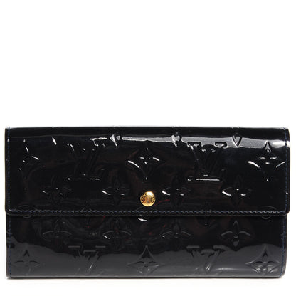 Louis Vuitton Vernis Sarah Wallet Blue Infini 1 of 8
