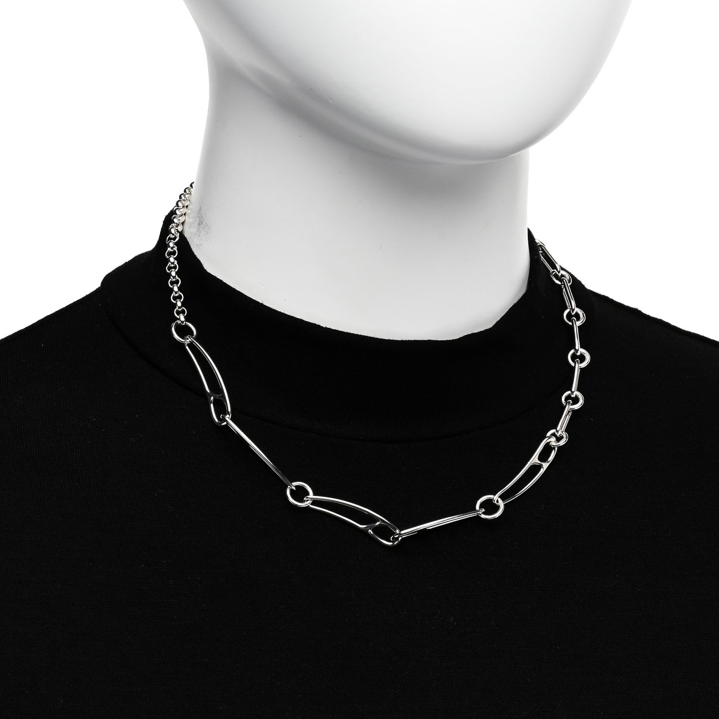 Sterling Silver Chaine d'Ancre Punk Necklace ST