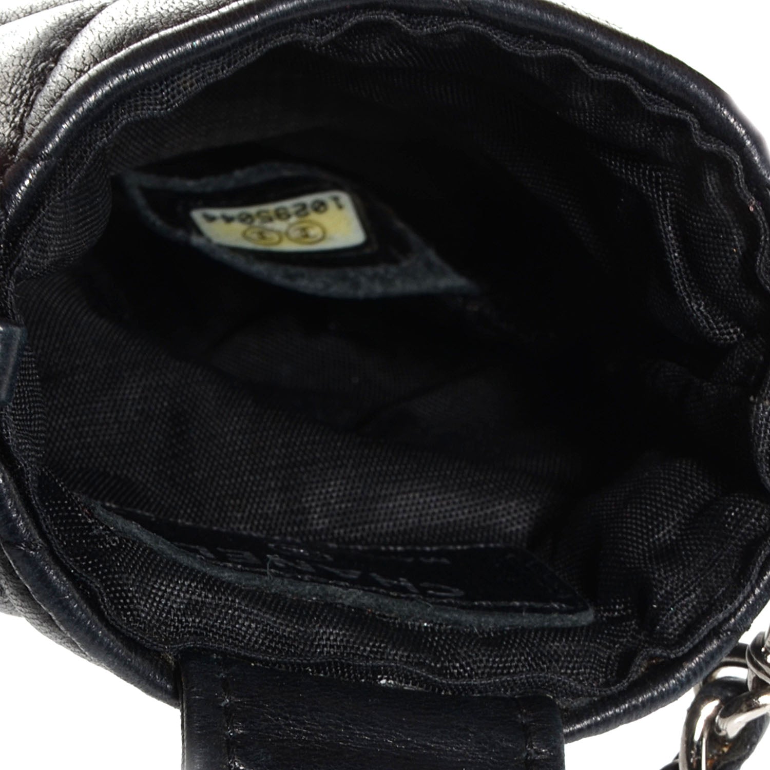 Chanel Lambskin Quilted Chain Phone Case Black 7 of 7